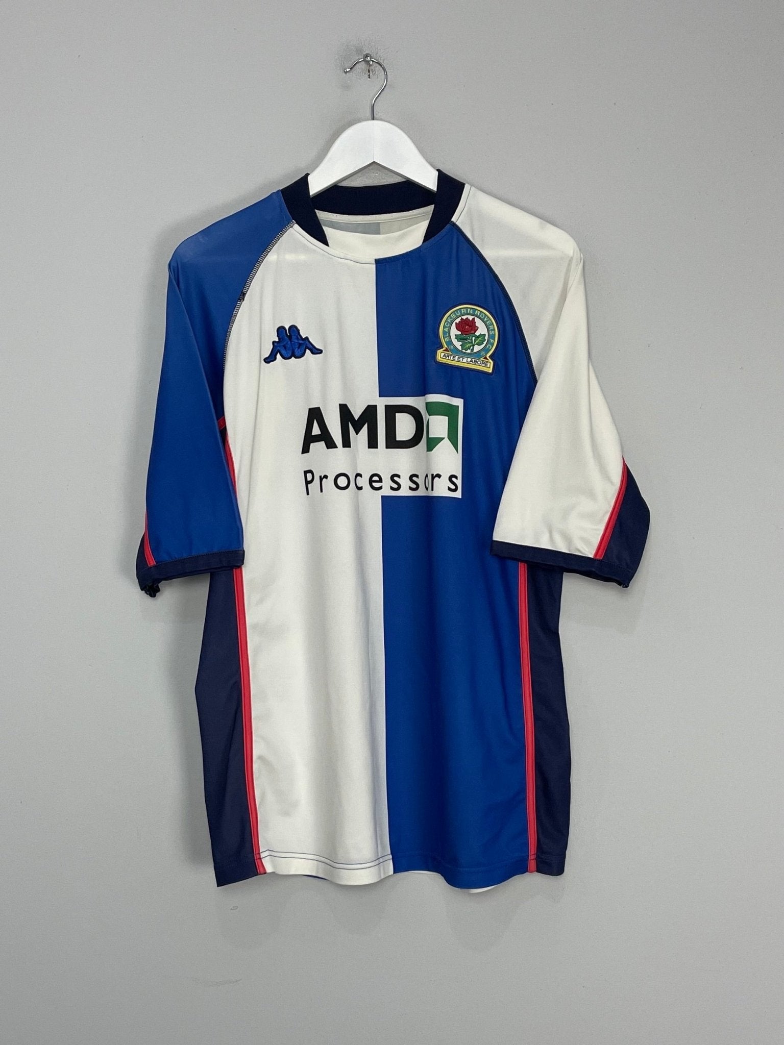 Shop 2002/03 BLACKBURN ROVERS TUGAY #3 HOME SHIRT (L) KAPPA, classic football shirts, vintage football shirts & retro soccer jerseys at Cult Kits