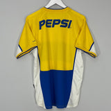 Shop 2002/03 BOCA JUNIORS AWAY SHIRT (M) NIKE, classic football shirts, vintage football shirts & retro soccer jerseys at Cult Kits