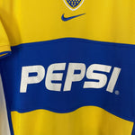 Shop 2002/03 BOCA JUNIORS AWAY SHIRT (M) NIKE, classic football shirts, vintage football shirts & retro soccer jerseys at Cult Kits