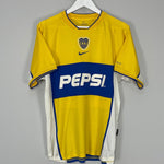 Shop 2002/03 BOCA JUNIORS AWAY SHIRT (M) NIKE, classic football shirts, vintage football shirts & retro soccer jerseys at Cult Kits
