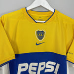 Shop 2002/03 BOCA JUNIORS AWAY SHIRT (M) NIKE, classic football shirts, vintage football shirts & retro soccer jerseys at Cult Kits