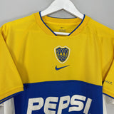 Shop 2002/03 BOCA JUNIORS AWAY SHIRT (M) NIKE, classic football shirts, vintage football shirts & retro soccer jerseys at Cult Kits