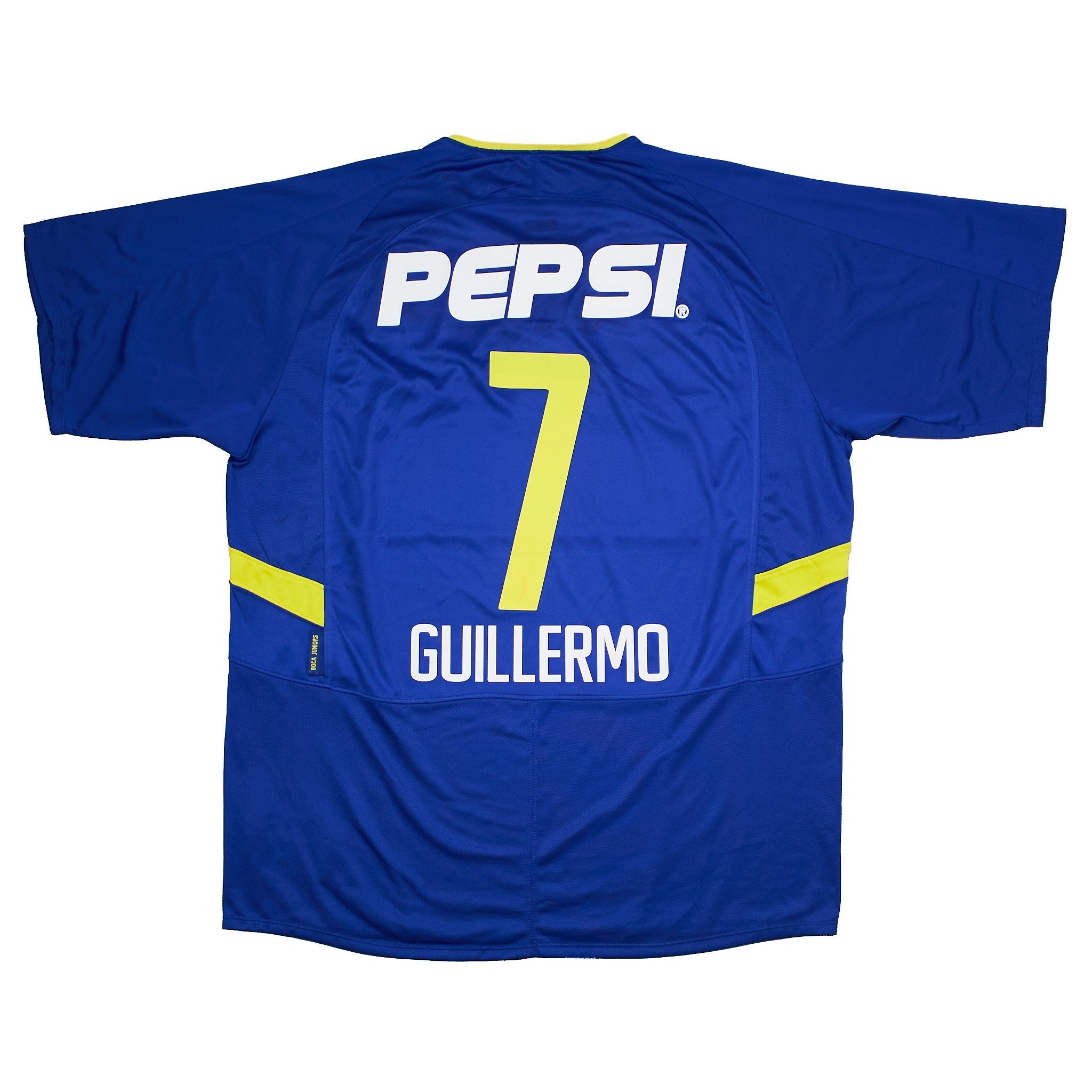 Buy 2002/03 Boca Juniors Barros Schelotto 7 Home Shirt (L) Nike ~ Free worldwide shipping ~ Authentic Vintage Football Shirts from Cult Kits