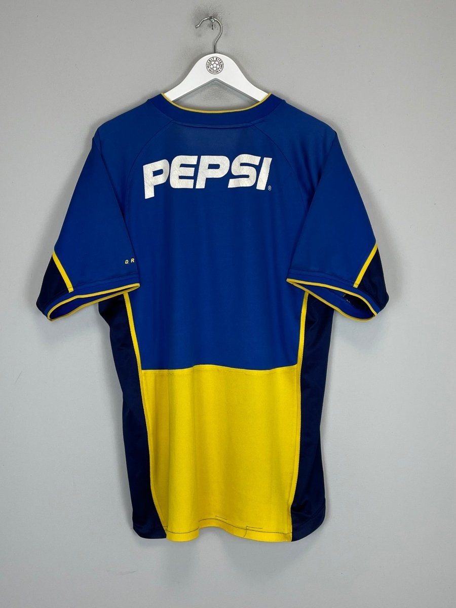 2002/03 BOCA JUNIORS HOME SHIRT (L) NIKE - Cult Kits - Large - Buy Vintage Football Shirts, Authentic Retro Football Shirts For Sale, Classic Football Shirts & Soccer Jersey