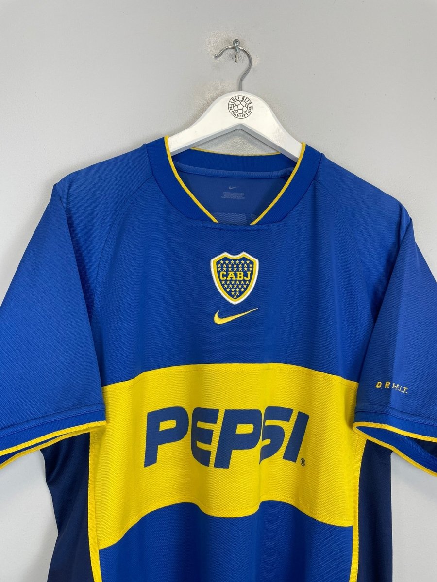 2002/03 BOCA JUNIORS HOME SHIRT (L) NIKE - Cult Kits - Large - Buy Vintage Football Shirts, Authentic Retro Football Shirts For Sale, Classic Football Shirts & Soccer Jersey