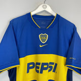 2002/03 BOCA JUNIORS HOME SHIRT (L) NIKE - Cult Kits - Large - Buy Vintage Football Shirts, Authentic Retro Football Shirts For Sale, Classic Football Shirts & Soccer Jersey
