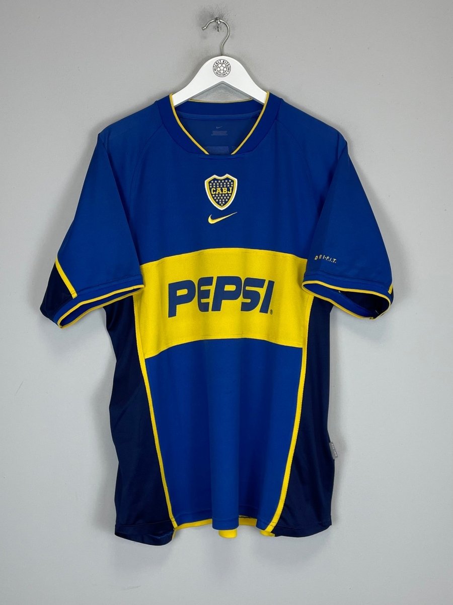 2002/03 BOCA JUNIORS HOME SHIRT (L) NIKE - Cult Kits - Large - Buy Vintage Football Shirts, Authentic Retro Football Shirts For Sale, Classic Football Shirts & Soccer Jersey
