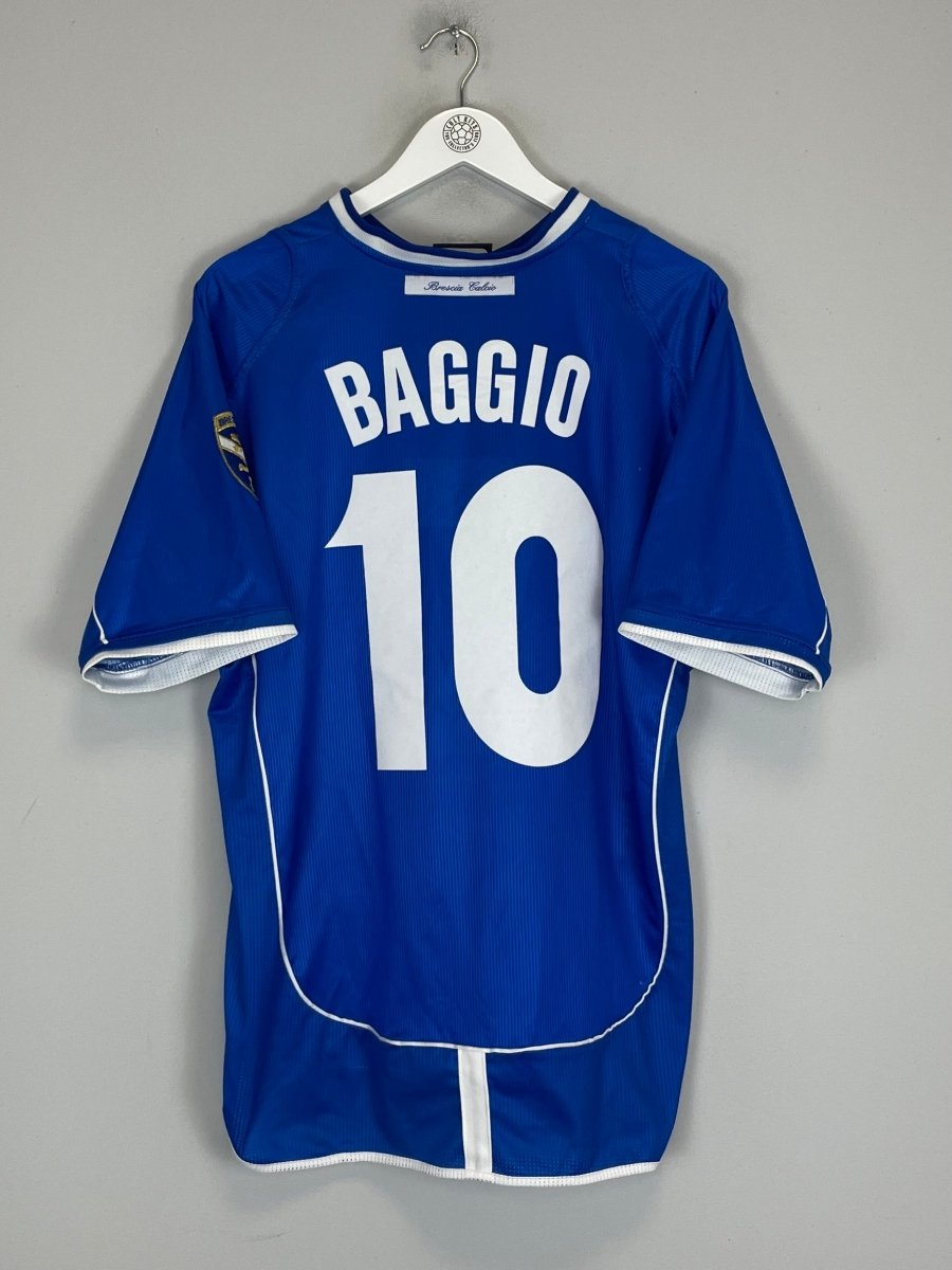 2002/03 BRESCIA BAGGIO 10 HOME SHIRT (M) UMBRO - Cult Kits - Medium - Buy Vintage Football Shirts, Authentic Retro Football Shirts For Sale, Classic Football Shirts & Soccer Jersey