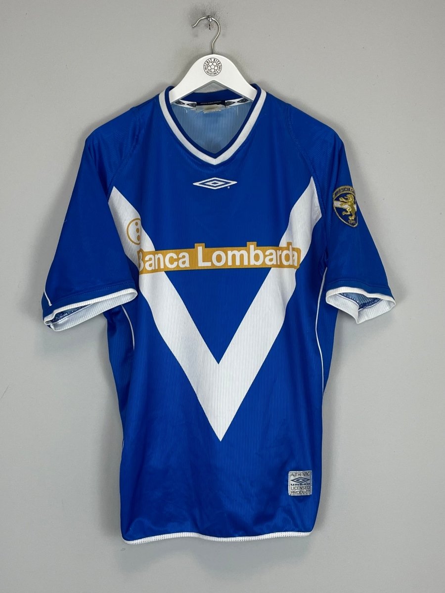 2002/03 BRESCIA BAGGIO 10 HOME SHIRT (M) UMBRO - Cult Kits - Medium - Buy Vintage Football Shirts, Authentic Retro Football Shirts For Sale, Classic Football Shirts & Soccer Jersey