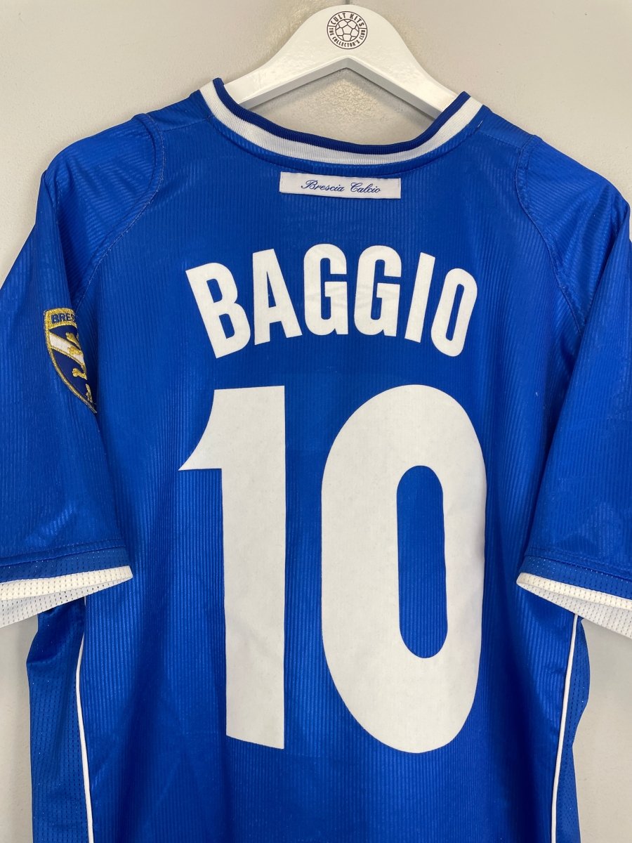 2002/03 BRESCIA BAGGIO 10 HOME SHIRT (M) UMBRO - Cult Kits - Medium - Buy Vintage Football Shirts, Authentic Retro Football Shirts For Sale, Classic Football Shirts & Soccer Jersey