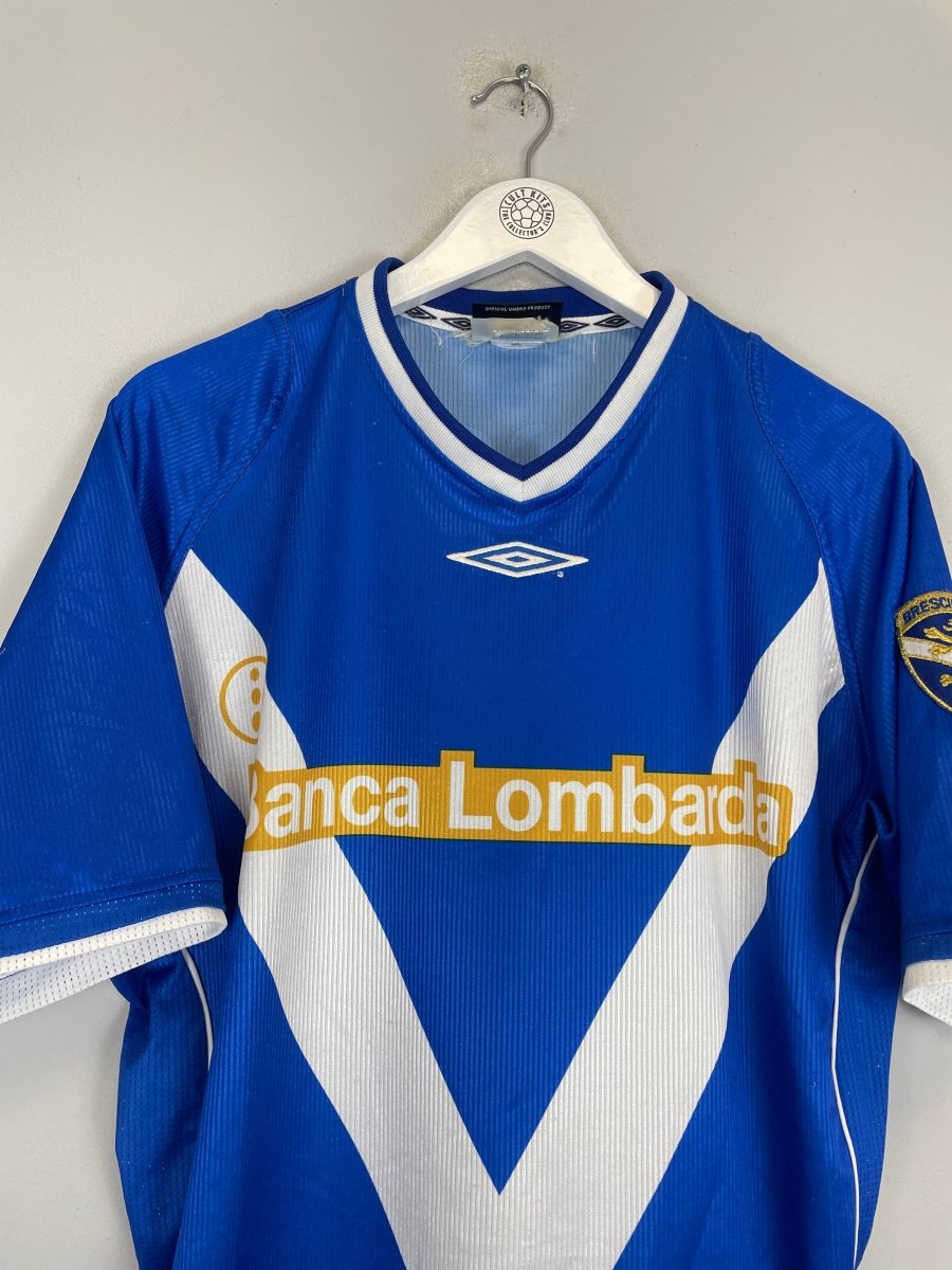 2002/03 BRESCIA BAGGIO 10 HOME SHIRT (M) UMBRO - Cult Kits - Medium - Buy Vintage Football Shirts, Authentic Retro Football Shirts For Sale, Classic Football Shirts & Soccer Jersey