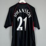 Shop 2002/03 CHARLTON ATHLETIC JOHANSSON #21 AWAY SHIRT (XL) LE COQ, classic football shirts, vintage football shirts & retro soccer jerseys at Cult Kits