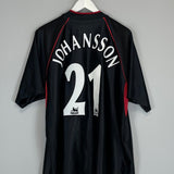 Shop 2002/03 CHARLTON ATHLETIC JOHANSSON #21 AWAY SHIRT (XL) LE COQ, classic football shirts, vintage football shirts & retro soccer jerseys at Cult Kits