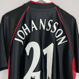 Shop 2002/03 CHARLTON ATHLETIC JOHANSSON #21 AWAY SHIRT (XL) LE COQ, classic football shirts, vintage football shirts & retro soccer jerseys at Cult Kits