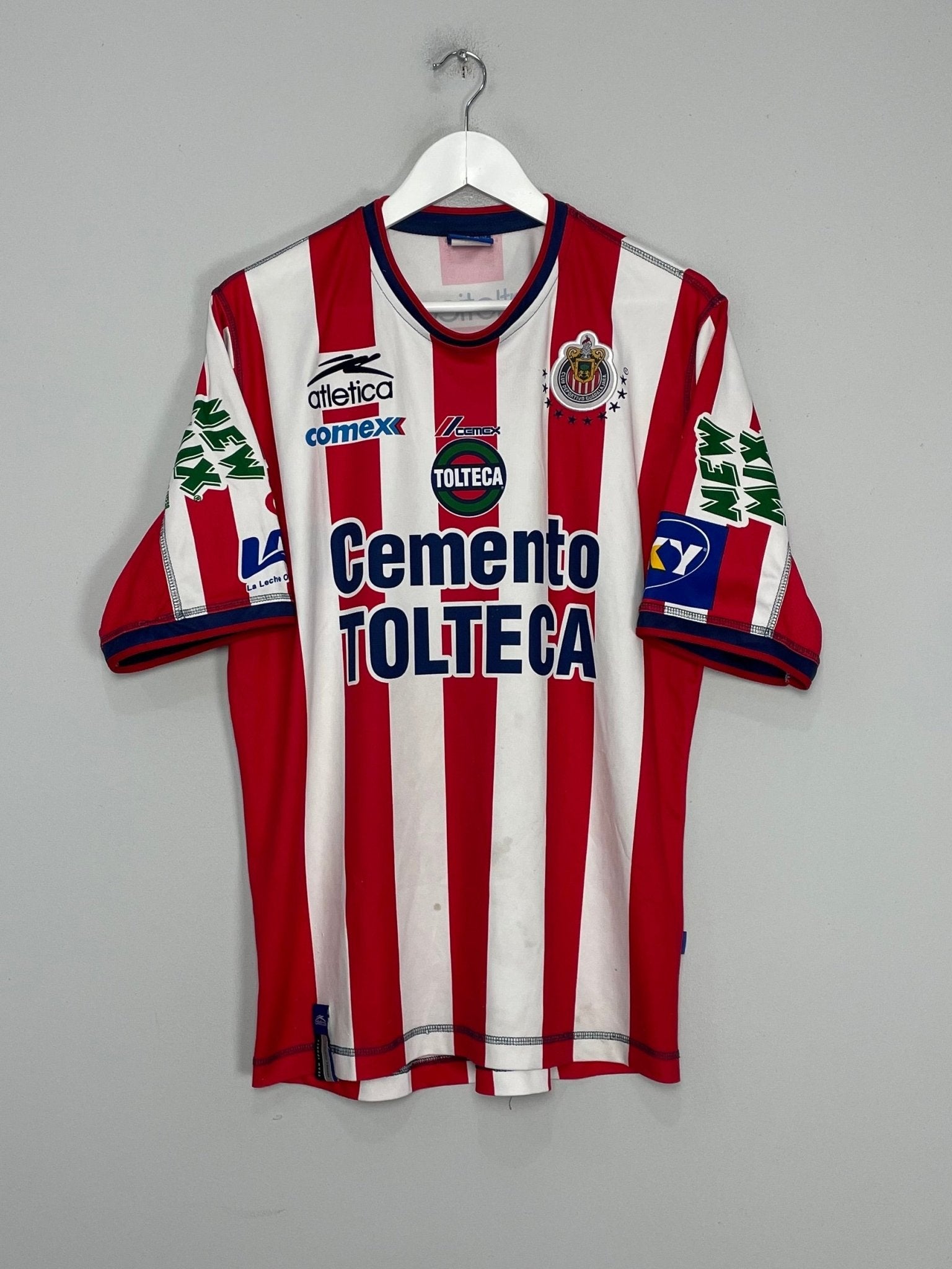 Shop 2002/03 CHIVAS GUADALAJARA HOME SHIRT (XL) ATLETICA, classic football shirts, vintage football shirts & retro soccer jerseys at Cult Kits