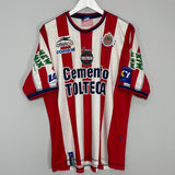 Shop 2002/03 CHIVAS GUADALAJARA HOME SHIRT (XL) ATLETICA, classic football shirts, vintage football shirts & retro soccer jerseys at Cult Kits