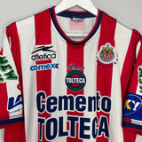 Shop 2002/03 CHIVAS GUADALAJARA HOME SHIRT (XL) ATLETICA, classic football shirts, vintage football shirts & retro soccer jerseys at Cult Kits