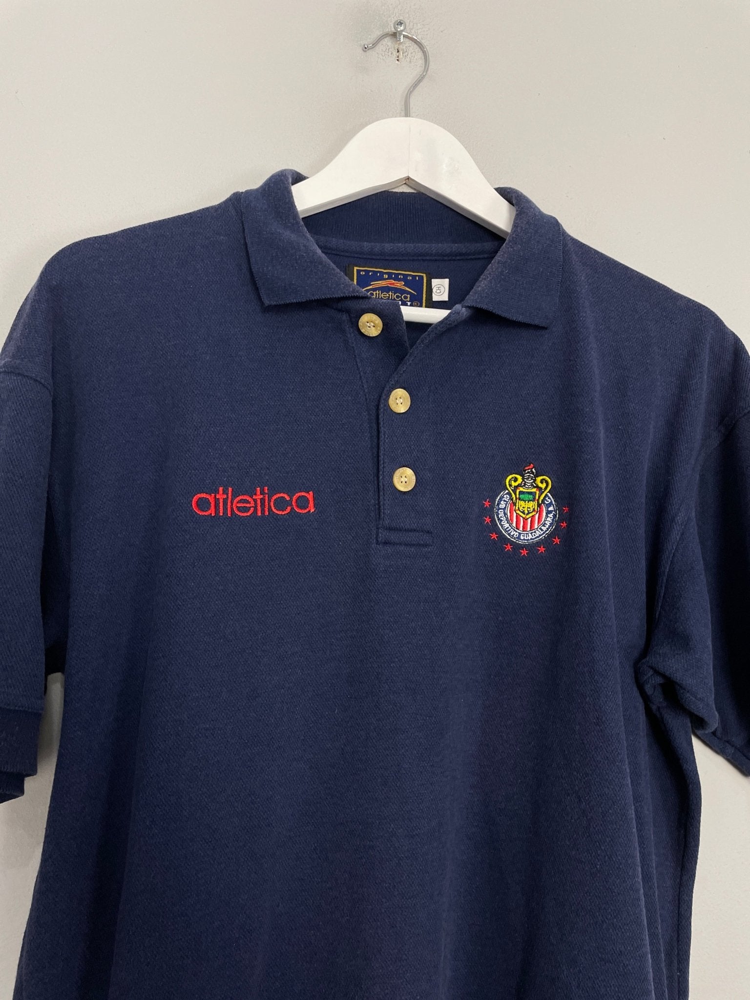Shop 2002/03 CHIVAS GUADALAJARA POLO SHIRT (S) ATLETICA, classic football shirts, vintage football shirts & retro soccer jerseys at Cult Kits