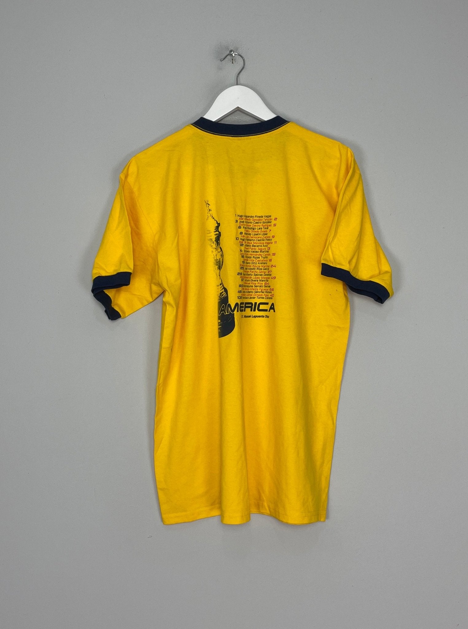 Shop 2002/03 CLUB AMERICA 'CHAMPIONS' T-SHIRT (M) NIKE, classic football shirts, vintage football shirts & retro soccer jerseys at Cult Kits