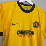 Shop 2002/03 CLUB AMERICA 'CHAMPIONS' T-SHIRT (M) NIKE, classic football shirts, vintage football shirts & retro soccer jerseys at Cult Kits