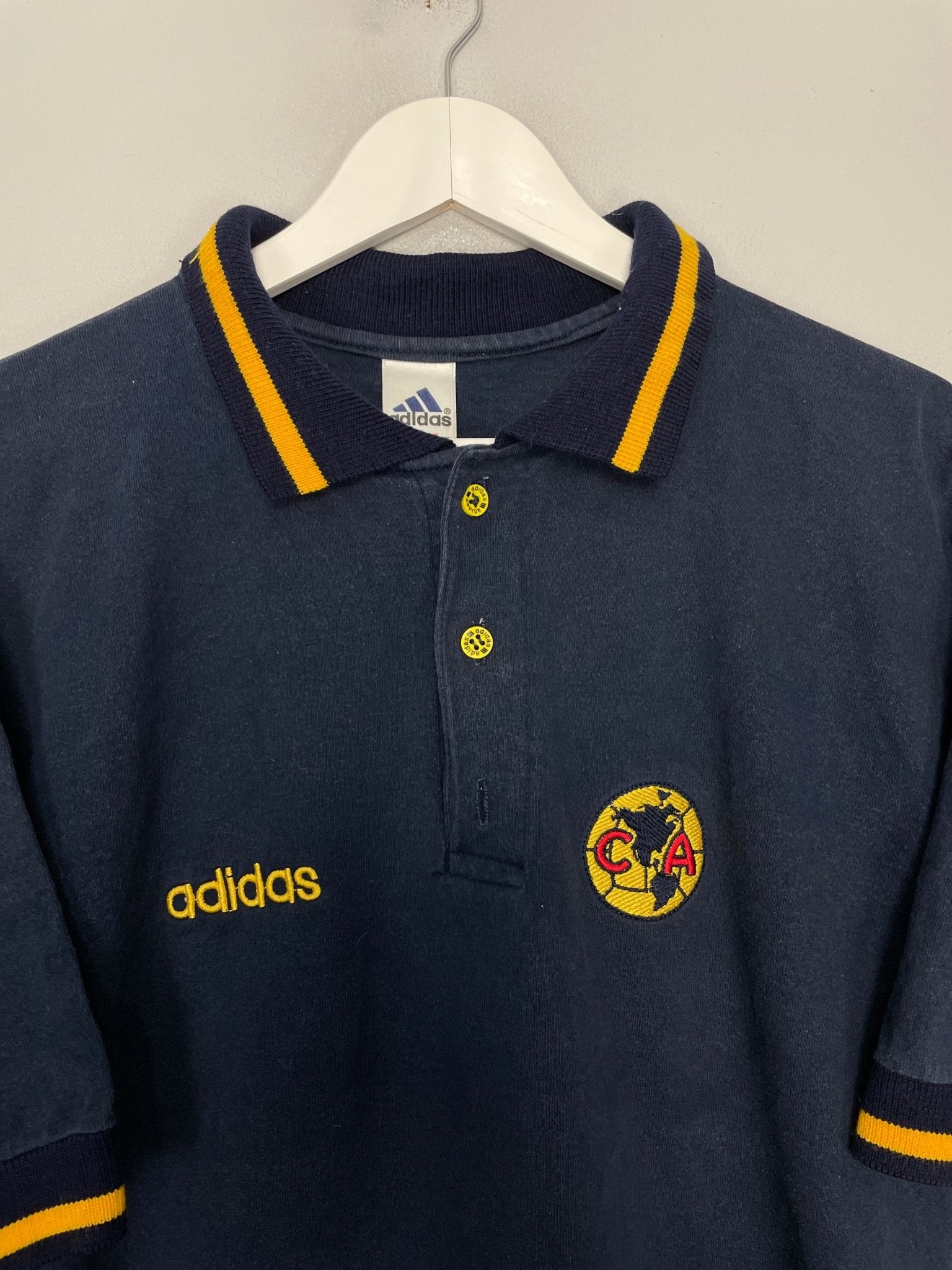 Shop 2002/03 CLUB AMERICA POLO SHIRT (M) ADIDAS, classic football shirts, vintage football shirts & retro soccer jerseys at Cult Kits