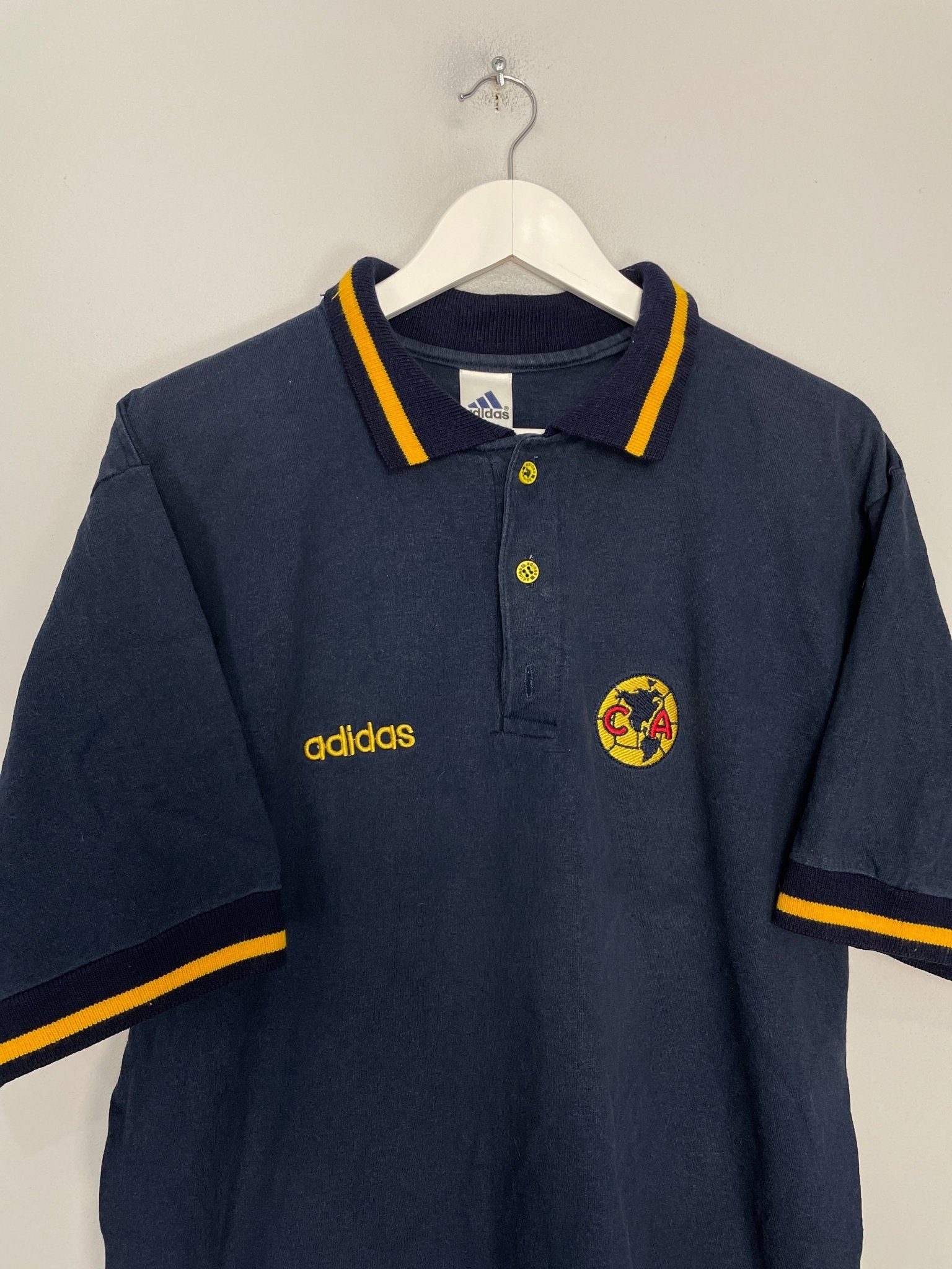 Shop 2002/03 CLUB AMERICA POLO SHIRT (M) ADIDAS, classic football shirts, vintage football shirts & retro soccer jerseys at Cult Kits
