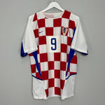 Shop 2002/03 CROATIA SUKER #9 HOME SHIRT (L) NIKE, classic football shirts, vintage football shirts & retro soccer jerseys at Cult Kits