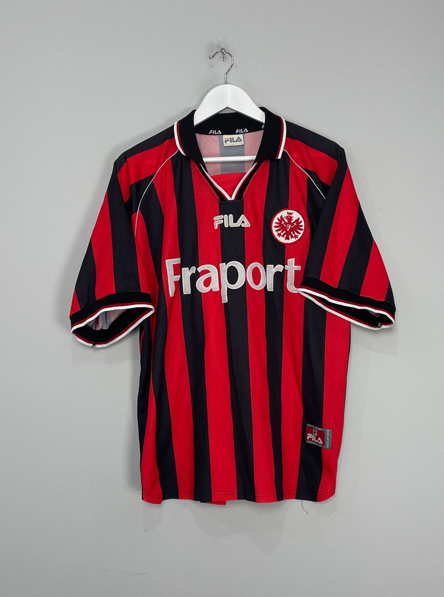 Shop 2002/03 EINTRACHT FRANKFURT HOME SHIRT (L) FILA, classic football shirts, vintage football shirts & retro soccer jerseys at Cult Kits