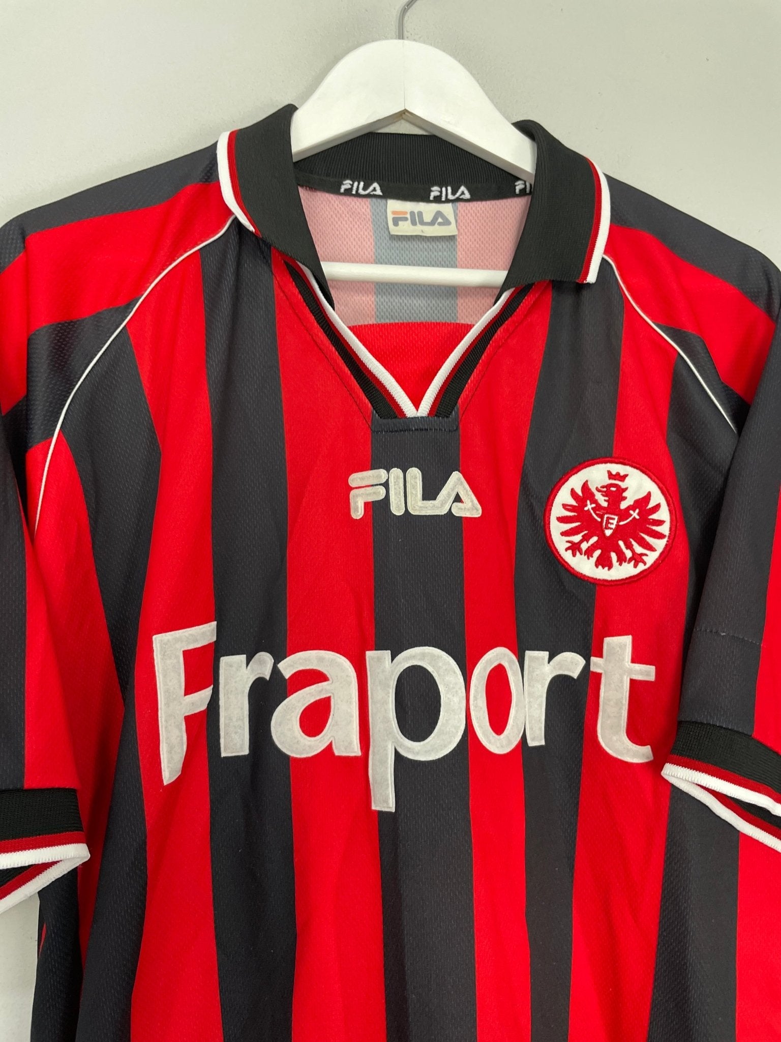 Shop 2002/03 EINTRACHT FRANKFURT HOME SHIRT (L) FILA, classic football shirts, vintage football shirts & retro soccer jerseys at Cult Kits