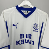Shop 2002/03 EVERTON ROONEY #18 AWAY SHIRT (L) PUMA, classic football shirts, vintage football shirts & retro soccer jerseys at Cult Kits