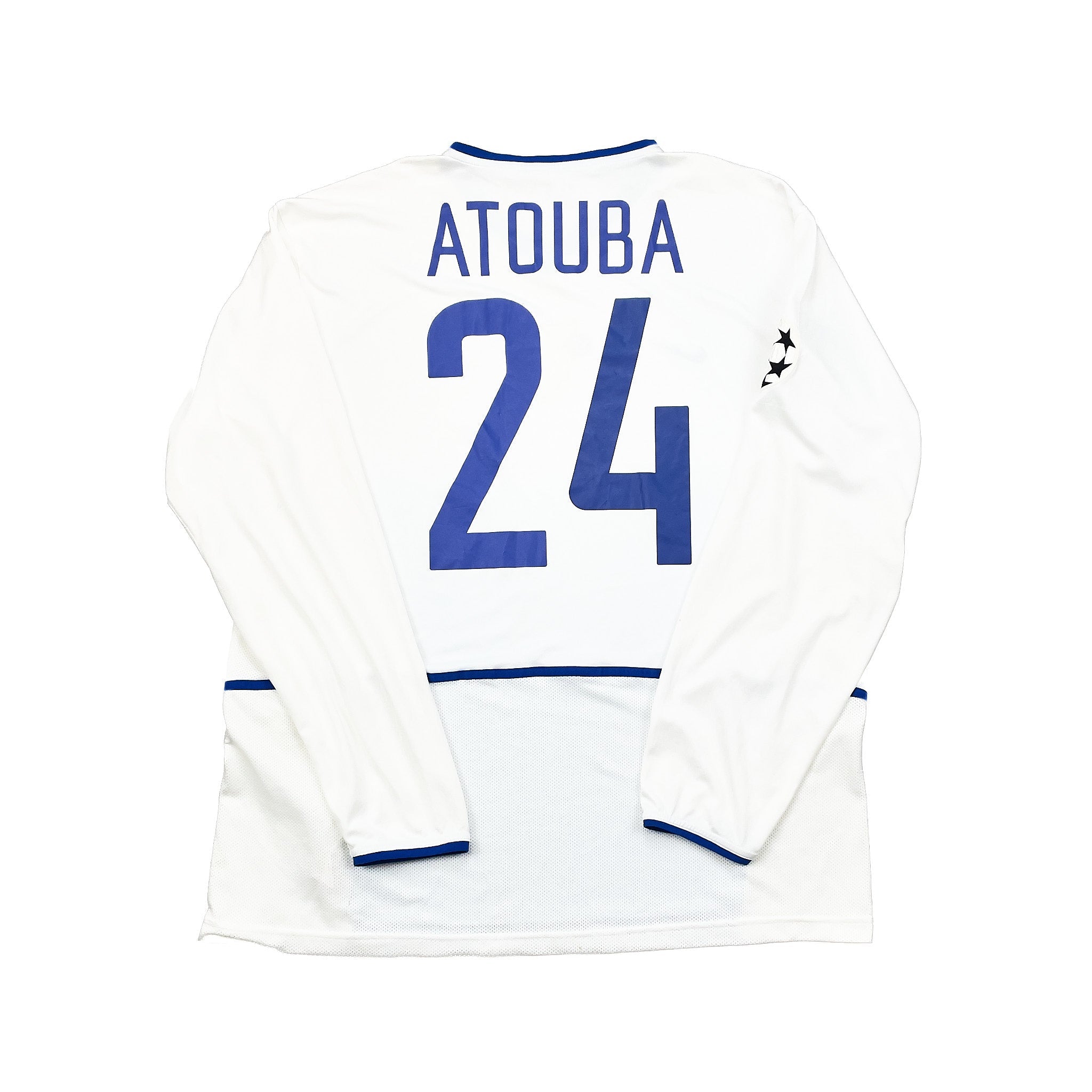 Buy 2002/03 FC BASEL ATOUBA 24 *MATCH WORN VS MANCHESTER UNITED* AWAY SHIRT (XL) NIKE ~ Free worldwide shipping available ~ Authentic Vintage Football Shirts from Cult Kits