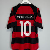 Shop 2002/03 FLAMENGO #10 HOME SHIRT (M) NIKE, classic football shirts, vintage football shirts & retro soccer jerseys at Cult Kits