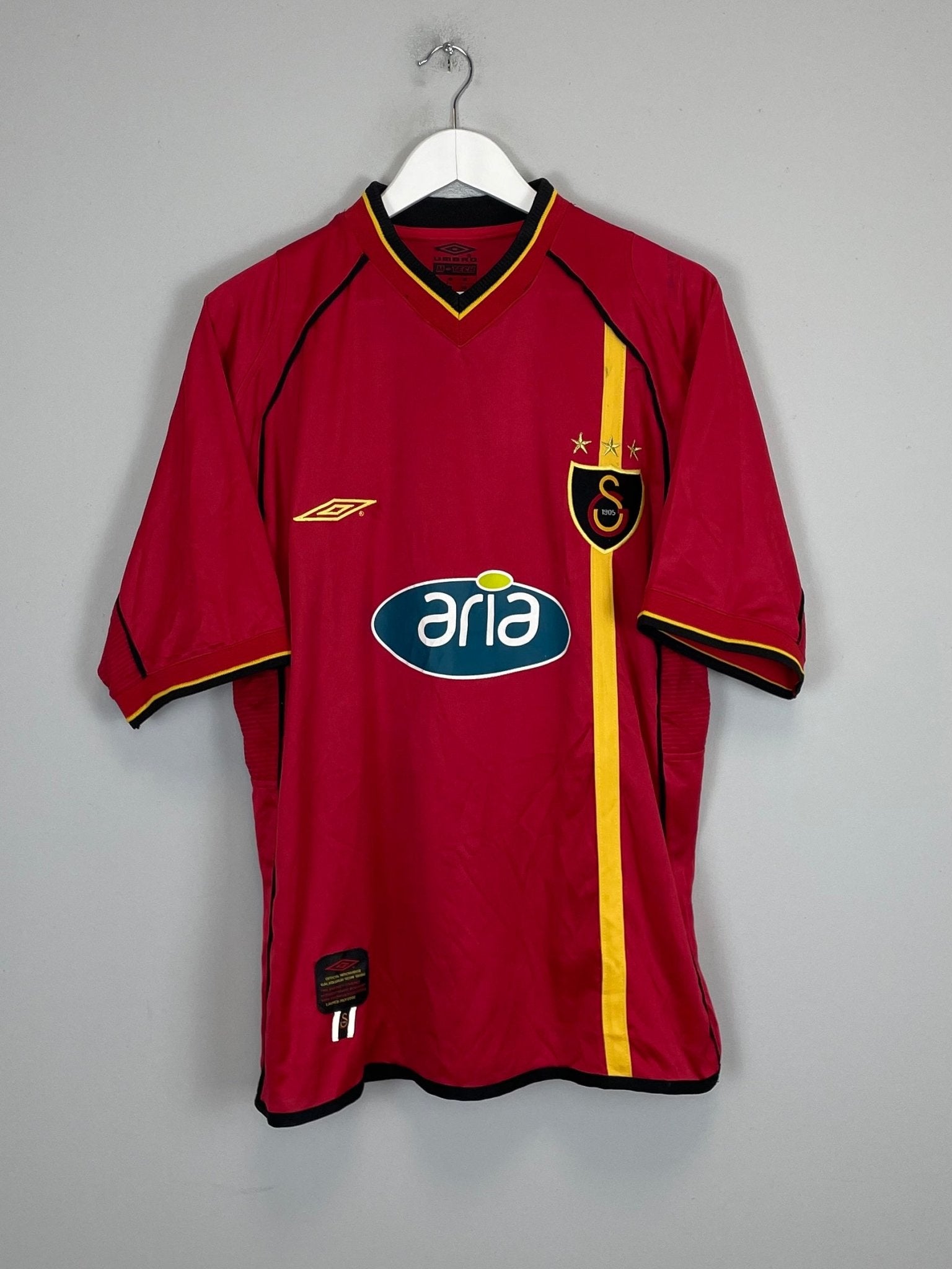 Shop 2002/03 GALATASARAY HAKAN SUKER #9 AWAY SHIRT (L) UMBRO, classic football shirts, vintage football shirts & retro soccer jerseys at Cult Kits