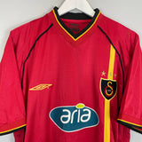 Shop 2002/03 GALATASARAY HAKAN SUKER #9 AWAY SHIRT (L) UMBRO, classic football shirts, vintage football shirts & retro soccer jerseys at Cult Kits