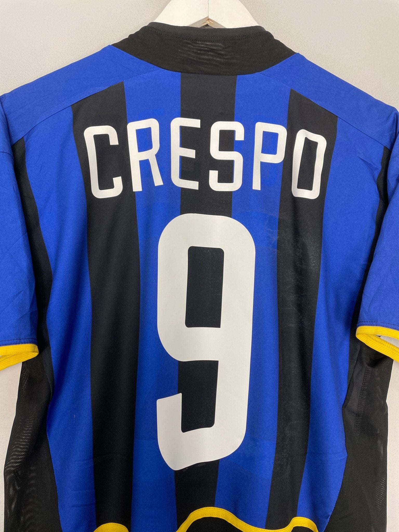 Shop 2002/03 INTER MILAN CRESPO #9 HOME SHIRT (S) NIKE, classic football shirts, vintage football shirts & retro soccer jerseys at Cult Kits
