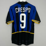 Shop 2002/03 INTER MILAN CRESPO #9 HOME SHIRT (S) NIKE, classic football shirts, vintage football shirts & retro soccer jerseys at Cult Kits