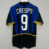 Shop 2002/03 INTER MILAN CRESPO #9 HOME SHIRT (S) NIKE, classic football shirts, vintage football shirts & retro soccer jerseys at Cult Kits