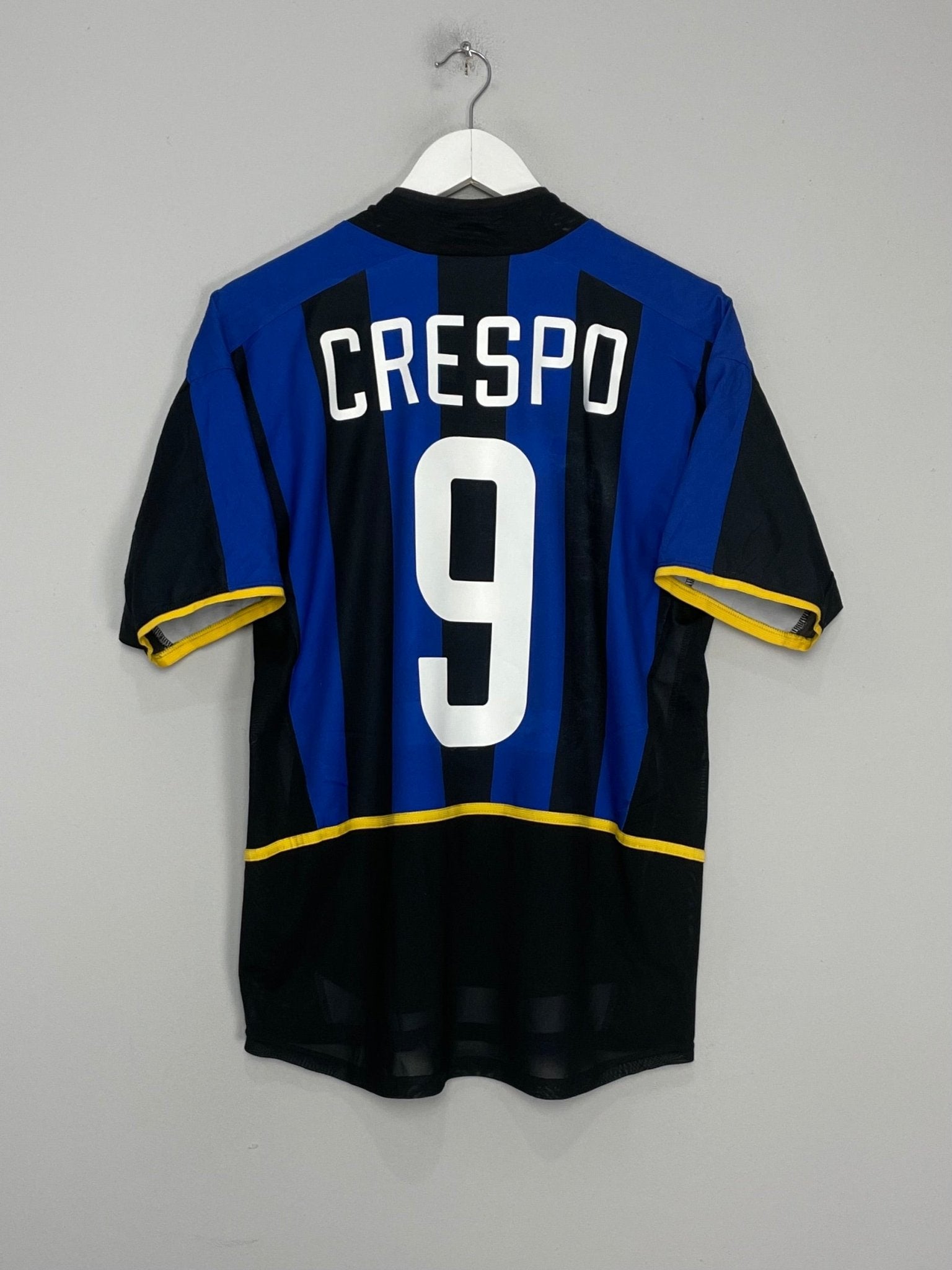 Shop 2002/03 INTER MILAN CRESPO #9 HOME SHIRT (S) NIKE, classic football shirts, vintage football shirts & retro soccer jerseys at Cult Kits