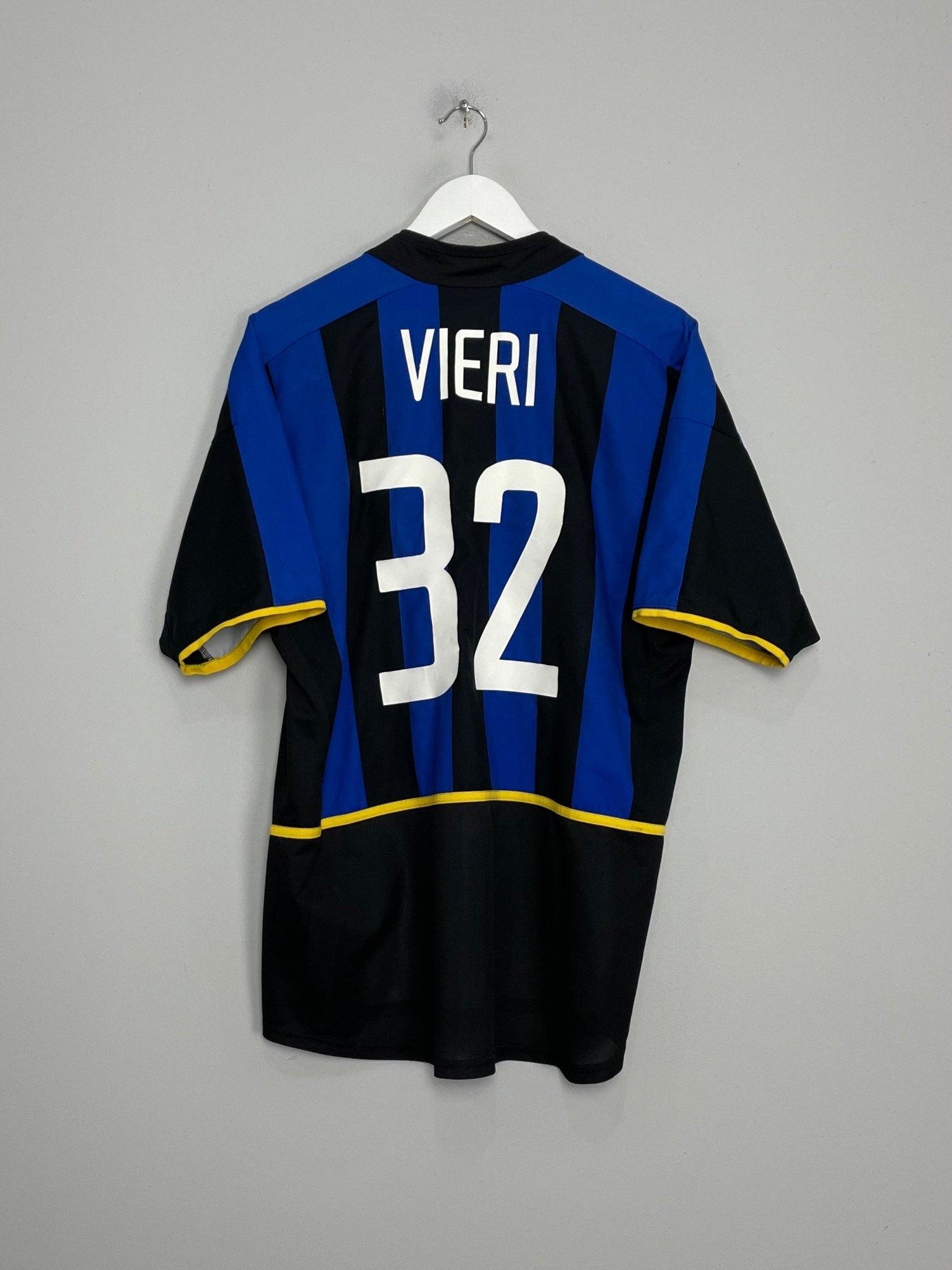 Shop 2002/03 INTER MILAN VIERI #32 HOME SHIRT (L) NIKE, classic football shirts, vintage football shirts & retro soccer jerseys at Cult Kits