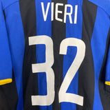 Shop 2002/03 INTER MILAN VIERI #32 HOME SHIRT (L) NIKE, classic football shirts, vintage football shirts & retro soccer jerseys at Cult Kits