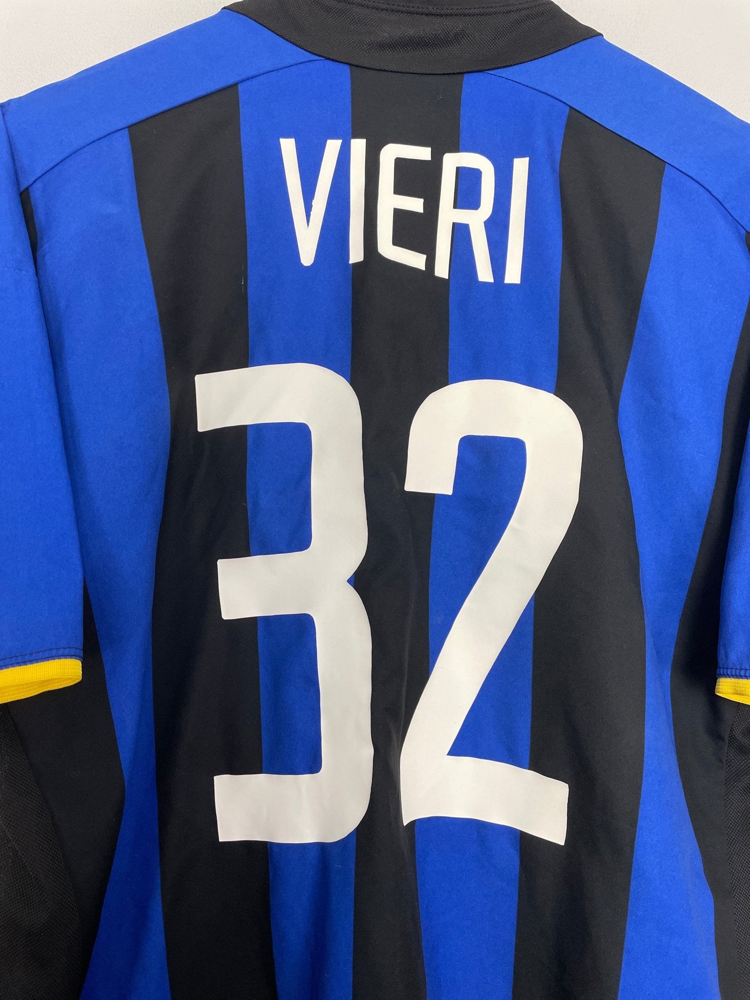 Shop 2002/03 INTER MILAN VIERI #32 HOME SHIRT (L) NIKE, classic football shirts, vintage football shirts & retro soccer jerseys at Cult Kits