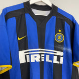Shop 2002/03 INTER MILAN VIERI #32 HOME SHIRT (L) NIKE, classic football shirts, vintage football shirts & retro soccer jerseys at Cult Kits