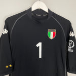 Shop 2002/03 ITALY BUFFON #1 GK SHIRT (XL) KAPPA, classic football shirts, vintage football shirts & retro soccer jerseys at Cult Kits