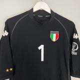 Shop 2002/03 ITALY BUFFON #1 GK SHIRT (XL) KAPPA, classic football shirts, vintage football shirts & retro soccer jerseys at Cult Kits