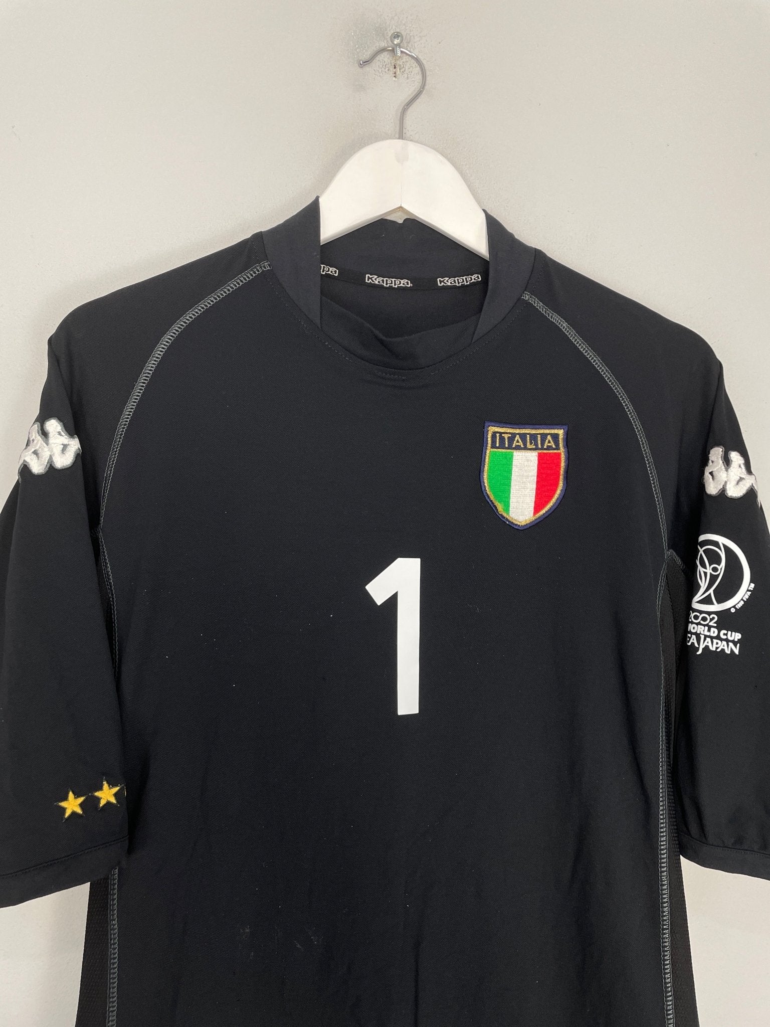 Shop 2002/03 ITALY BUFFON #1 GK SHIRT (XL) KAPPA, classic football shirts, vintage football shirts & retro soccer jerseys at Cult Kits
