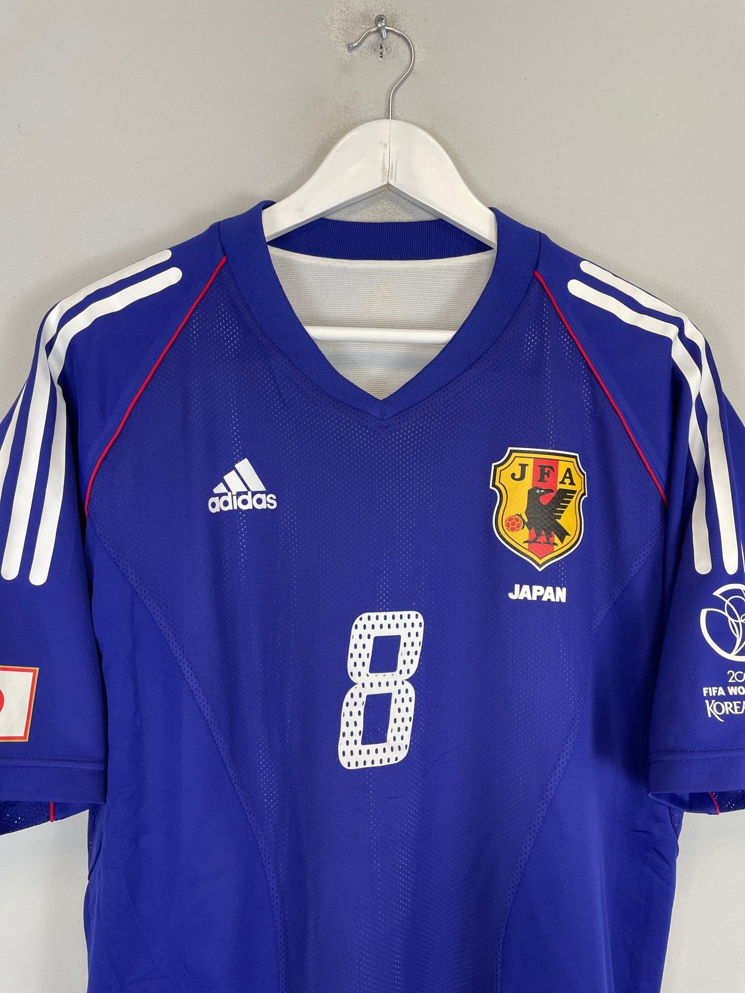 Shop 2002/03 JAPAN MOROSHIMA #8 *PLAYER ISSUE* HOME SHIRT (L) ADIDAS, classic football shirts, vintage football shirts & retro soccer jerseys at Cult Kits