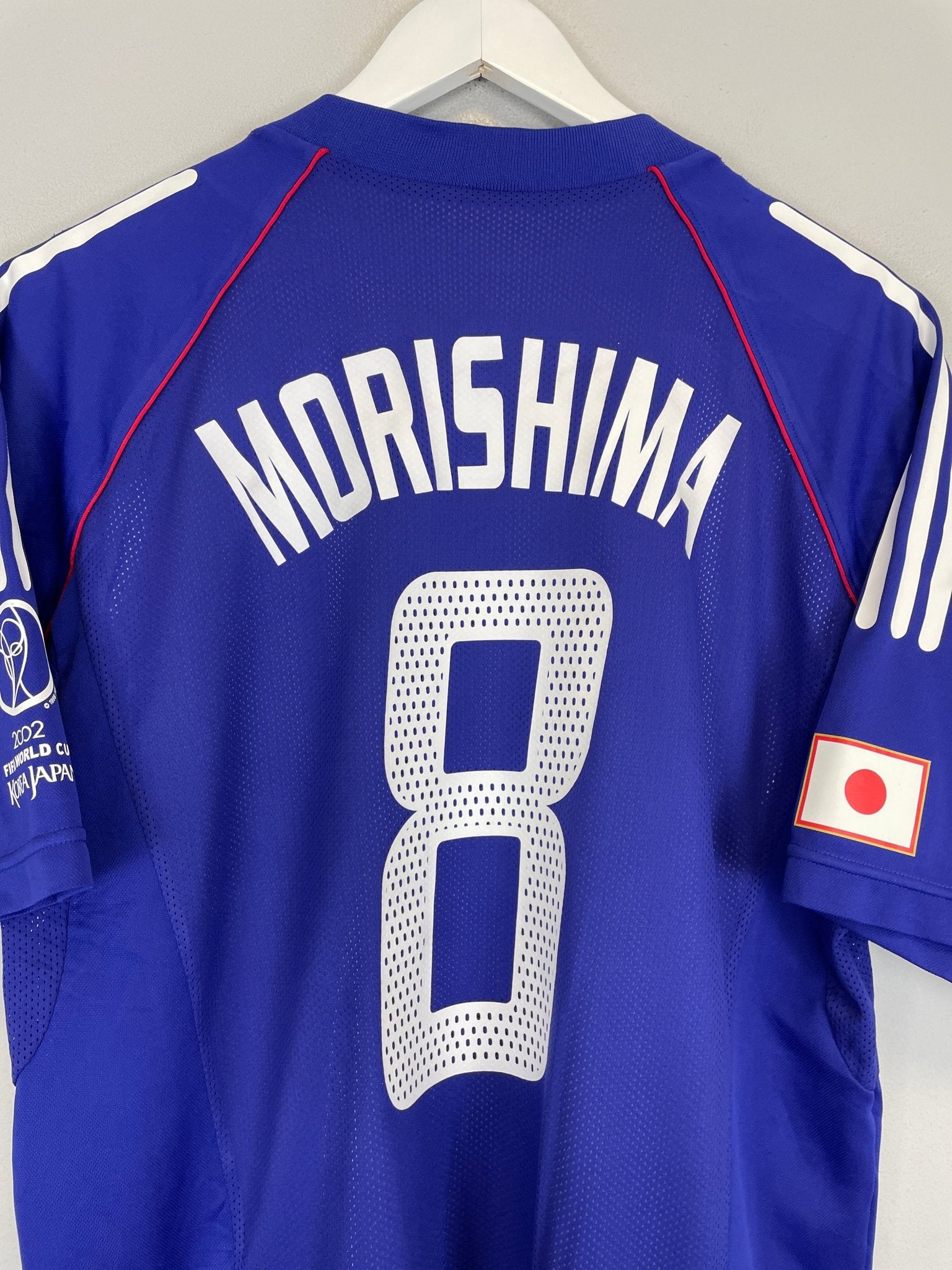 Shop 2002/03 JAPAN MOROSHIMA #8 *PLAYER ISSUE* HOME SHIRT (L) ADIDAS, classic football shirts, vintage football shirts & retro soccer jerseys at Cult Kits