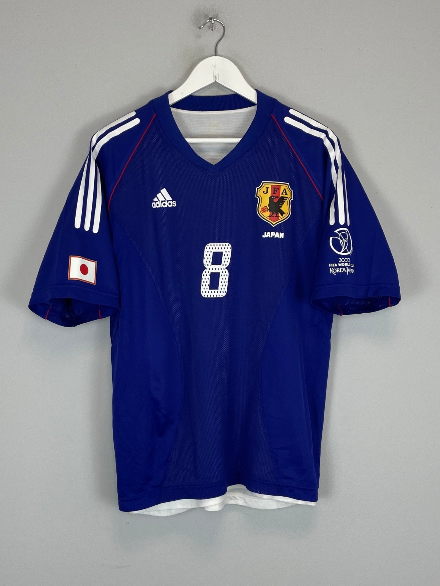 Shop 2002/03 JAPAN MOROSHIMA #8 *PLAYER ISSUE* HOME SHIRT (L) ADIDAS, classic football shirts, vintage football shirts & retro soccer jerseys at Cult Kits