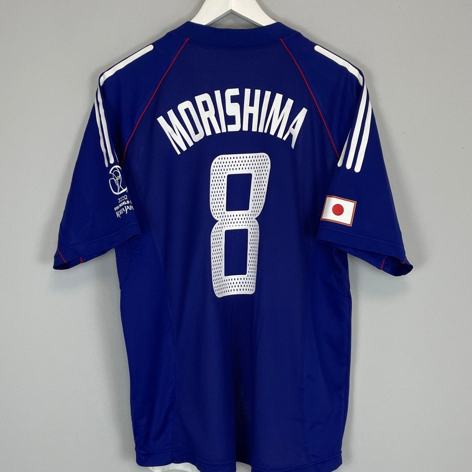 Shop 2002/03 JAPAN MOROSHIMA #8 *PLAYER ISSUE* HOME SHIRT (L) ADIDAS, classic football shirts, vintage football shirts & retro soccer jerseys at Cult Kits