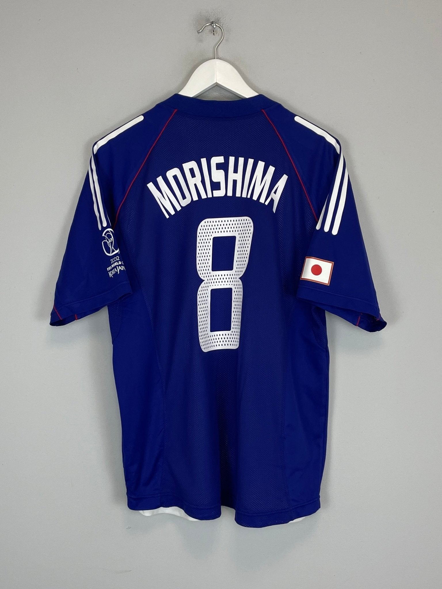 Shop 2002/03 JAPAN MOROSHIMA #8 *PLAYER ISSUE* HOME SHIRT (L) ADIDAS, classic football shirts, vintage football shirts & retro soccer jerseys at Cult Kits